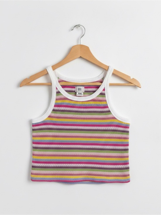 BDG Tops - BDG Urban Outfitters Rainbow Striped Knit Tank Top | Size Medium